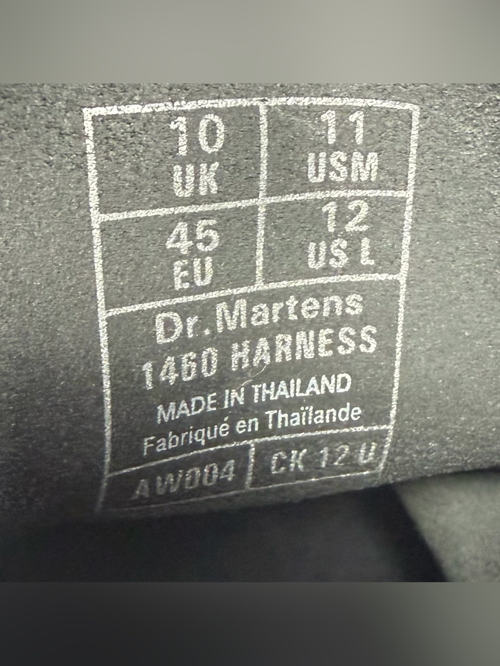 Dr Doc Martens Men’s 1460 Harness Combat Boots Sz 11 Black Polished Leather EUC - Picture 10 of 10